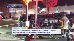 Bridgeport crews pull driver from vehicle after crash