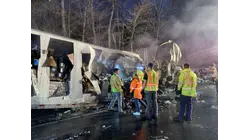 Tractor-trailer fire closes lanes on southbound Thruway before Mario Cuomo Bridge