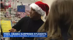 Obama surprises young students, reads to them at South Side library