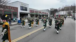 Crowds line the streets in Mount Kisco for the Annual St. Patrick's Day Parade