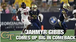 Georgia Tech RB Jahmyr Gibbs Comes Up Big In Comeback