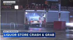 Burglars crash car into Beverly liquor store: CPD