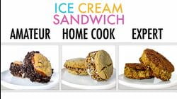 4 Levels of Ice Cream Sandwich: Amateur to Food Scientist