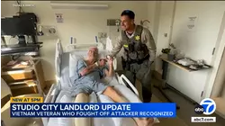 LAPD officers, deputy recognize Vietnam veteran who fought off intruder in Studio City