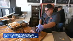 Communities host Thanksgiving meal giveaways