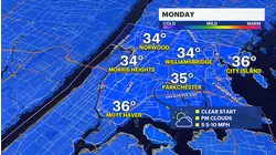 Light snow possible Monday in The Bronx before midweek warmup