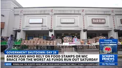 Food bank steps in as federal workers miss pay during shutdown