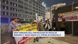 Rally outside Metropolitan Detention Center calls for deposed Venezuelan leader Maduro and his wife to be freed