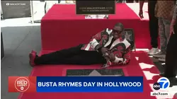 Hip-hop legend Busta Rhymes honored with star on Hollywood Walk of Fame