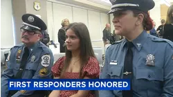 Young woman's recovery highlights tribute to first responders in New Castle County, Delaware