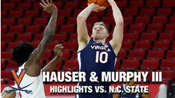 UVA's Trey Murphy III & Sam Hauser Double-Trouble For NC State