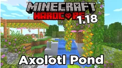 Minecraft - Building an Axolotl Pond