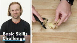 50 People Try To Peel & Grate Ginger