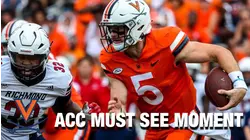 Virginia QB Brennan Armstrong Shows Off His Speed On TD Run | ACC Must See Moment
