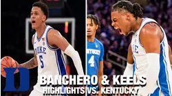 Duke's Paolo Banchero & Trevor Keels Shine At Madison Square Garden
