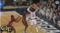 Georgia Tech's Evan Cole With A Rim Rocking Dunk