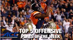 2021 ACC Football Top 5 Offensive Plays Of The Week: Week 8