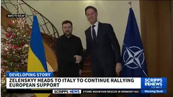 Zelenskyy heads to Italy to continue rallying European support