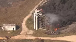 Crews battle large fire at Texas plant