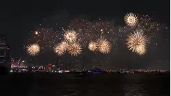 Fourth of July fireworks lit up the skies