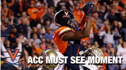 Virginia WR Dontayvion Wicks Skies Over Two Defenders For The Score | ACC Must See Moment