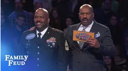 Derrick and Trayce take a shot at $20,000! | Family Feud