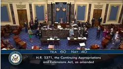 Vote on government shutdown bill expected, air travel cancellations continue