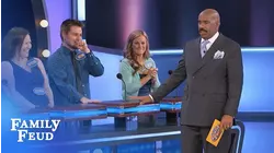Makin' it RAIN BABY!!!... at the WEDDING??? | Family Feud