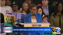 LA Mayor Karen Bass launches re-election campaign with rally