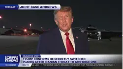 Trump says advisers wanted him off Air Force One in Turkey due to threat