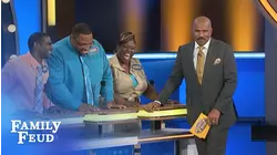Steve meets Pebbles and Cyrus! | Family Feud