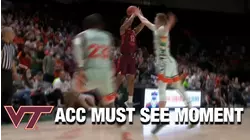 Darius Maddox 3 Off The Steal Wins It For Virginia Tech | ACC Must See Moment