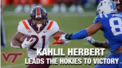 Virginia Tech RB Kahlil Herbert Leads The Hokies To Victory