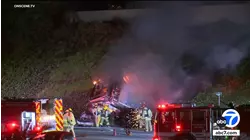 Deadly fiery crash shuts down several eastbound lanes of 10 Fwy in Mid-City area