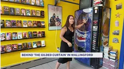 Hidden behind a soda machine: Wallingford's secret speakeasy, The Gilded Curtain
