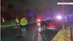 SUV flips on its side after crash in North Bellmore