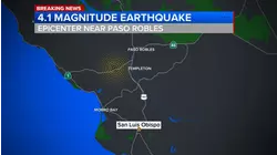 Preliminary 4.1 earthquake strikes near Paso Robles, USGS says