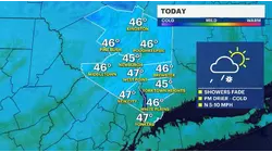 Rain mixes with some snow in places early with drier conditions later