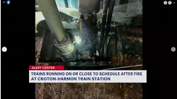 Trains back on track after small fire at Croton-Harmon station