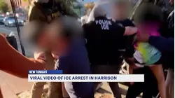 Video shows ICE detain man in Harrison as children hang onto him