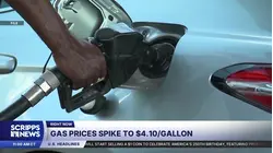 Iran war causing near-record gas prices