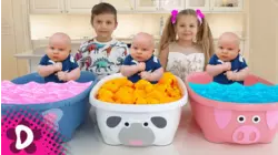 Diana and Roma Teach Baby Oliver Colors!