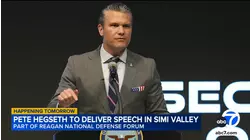 Defense Secretary Pete Hegseth in SoCal to deliver speech at Reagan Library