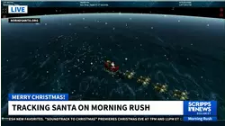 NORAD tracks Santa's journey across the globe