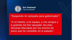 Tras ser acusado de abuso sexual, Eric Swalwell acaba su candidatura a gobernador de California