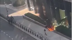 Man Arrested After Setting Fire Outside Manhattan Federal Building