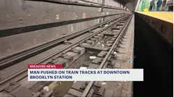 Man pushed onto subway tracks at Brooklyn station